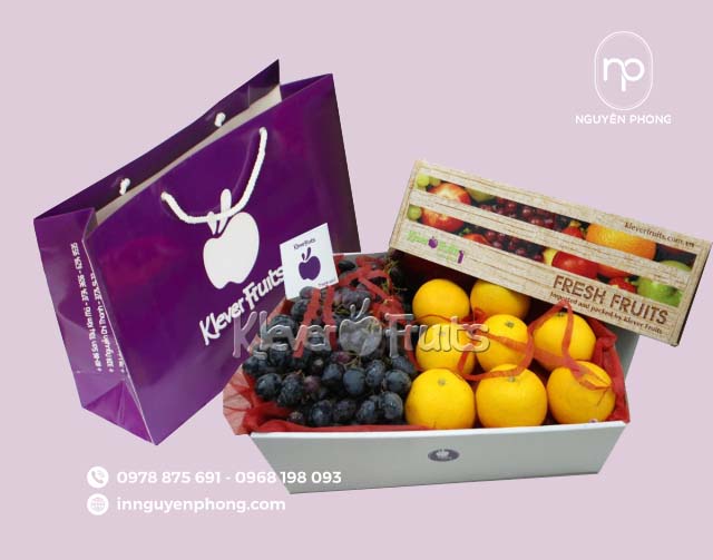 Mẫu túi giấy đựng trái cây bán sẵn chất lượng 